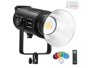 Godox SL150II LED Video Light, 5600K CRI96+ TLCI97+, 2.4G Wireless X System, Builtin 8 FX Special Effects and Ultra Silent Mode with Remote Controller + Reflector