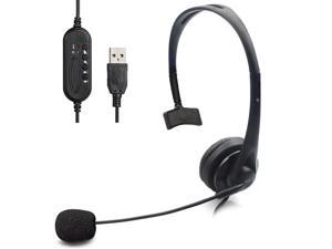 USB Unilateral Headset, Wired USB Headphone With Microphone Noise Reduction And Audio Control For PC Computer Business Communication Online Chat UC Skype Lync Softphone Call Center Office Gaming-Black USB Unilateral Headset, Wired USB Headphone With Microphone Noise Reduction And Audio Control For PC Computer Business Communication Online Chat UC Skype Lync Softphone Call Center Office Gaming-Black