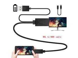 MHL Micro USB to HDMI adapter, 5-pin and 11-pin 1080P HD TV cable adapter, suitable for Samsung Huawei Xiaomi HTC Android phone TV PC laptop MHL Micro USB to HDMI adapter, 5-pin and 11-pin 1080P HD TV cable adapter, suitable for Samsung Huawei Xiaomi HTC Android phone TV PC laptop