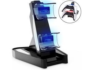 PS5 Controller Charger, Dual USB Type C Fast Charging Docking Station Stand with LED Indicator Lights for Sony Playstation 5 Dualsense Controller PS5 Controller Charger, Dual USB Type C Fast Charging Docking Station Stand with LED Indicator Lights for Sony Playstation 5 Dualsense Controller