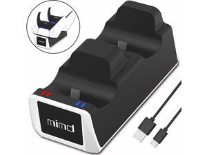 PS5 Dual Controller Charger, USB Type C Fast Docking Station Stand with LED Charge Indicator Lights for Sony Playstation 5 Controllers Gamepad PS5 Dual Controller Charger, USB Type C Fast Docking Station Stand with LED Charge Indicator Lights for Sony Playstation 5 Controllers Gamepad