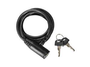 Security Cable Lock Flexible Braided Steel 6-ft Security Cable Lock Flexible Braided Steel 6-ft