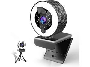 2k Webcam with Microphone Ring Light-HD Web Cam with Privacy Cover&Tripod forDesktop/Laptop/PC/MAC,Web Cameras for Computers, Skype, YouTube, Zoom, Xbox One, Studying, Conference and Video Calling 2k Webcam with Microphone Ring Light-HD Web Cam with Privacy Cover&Tripod forDesktop/Laptop/PC/MAC,Web Cameras for Computers, Skype, YouTube, Zoom, Xbox One, Studying, Conference and Video Calling