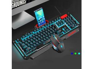 Cool Multicolor Hand Feeling Gaming Keyboard + Mouse Suit Cool Multicolor Hand Feeling Gaming Keyboard + Mouse Suit