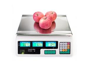 ACS-30 40kg/5g Digital Price Computing Scale for Vegetable US Plug Silver & White ACS-30 40kg/5g Digital Price Computing Scale for Vegetable US Plug Silver & White
