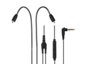 3.5mm Wired Earphones Cable Detachable Replacement Headphone Cord w/ Microphone MMCX Connector 3.5mm Wired Earphones Cable Detachable Replacement Headphone Cord w/ Microphone MMCX Connector