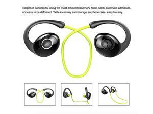 Running Headphones, Wireless Bluetooth V4.0 Earbuds Sweatproof Stereo Workout Sports Headphones with Mic for iPhone 7, Samsung Galaxy S8 and Other Smartphones - Green Running Headphones, Wireless Bluetooth V4.0 Earbuds Sweatproof Stereo Workout Sports Headphones with Mic for iPhone 7, Samsung Galaxy S8 and Other Smartphones - Green