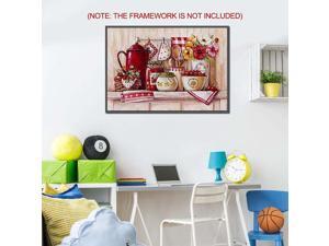 5D Diamond Painting Kits Kitchen DIY Full Drill Diamond Painting Needlework Crystal Painting Rhinestone Cross Stitch Mosaic Paintings Arts Craft for Home Wall Decor Gift 30*40cm 5D Diamond Painting Kits Kitchen DIY Full Drill Diamond Painting Needlework Crystal Painting Rhinestone Cross Stitch Mosaic Paintings Arts Craft for Home Wall Decor Gift 30*40cm