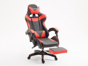 WEI&WEN Gaming Chair, Office Computer Game Chair, Height Adjustment Recliner Swivel Rocker with Headrest and Lumbar Pillow E-Sports Chair (Black/Red) WEI&WEN Gaming Chair, Office Computer Game Chair, Height Adjustment Recliner Swivel Rocker with Headrest and Lumbar Pillow E-Sports Chair (Black/Red)