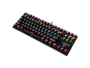 LEAVEN K550 Punk Mechanical Keyboard 87-key Green Axis Game Competitive Office Keyboard LEAVEN K550 Punk Mechanical Keyboard 87-key Green Axis Game Competitive Office Keyboard
