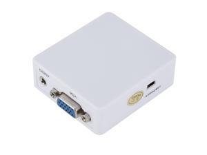 GRWIBEOU Mini VGA To HDMI HD VGA2HDMI VGA TO HDMI Converter 1080P GRWIBEOU Mini VGA To HDMI HD VGA2HDMI VGA TO HDMI Converter 1080P