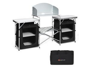Folding Camping Table w/ Storage Organizer Folding Camping Table w/ Storage Organizer