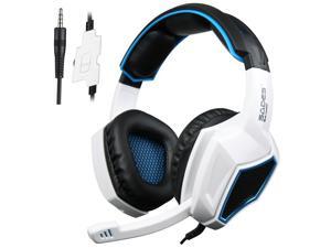 PS4 Xbox One Gaming Headset-SA920 3.5mm Wired Over Ear Stereo Headphones with Microphone for PC iOS Computer Gamers Smart Phones Mobiles(White Black) PS4 Xbox One Gaming Headset-SA920 3.5mm Wired Over Ear Stereo Headphones with Microphone for PC iOS Computer Gamers Smart Phones Mobiles(White Black)