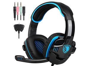 SA708GT Wired 3.5mm Gaming Headset-Stereo PS4 Headphone with Microphone,PC/Laptop/Xbox 360(Blue) SA708GT Wired 3.5mm Gaming Headset-Stereo PS4 Headphone with Microphone,PC/Laptop/Xbox 360(Blue)