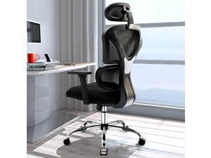 Adjustable Headrest & Armrest Breathable Mesh Swivel Chair Home Office Chair Adjustable Backrest Any Position 90° to 135° mfavour Ergonomic High Back Desk Chair 