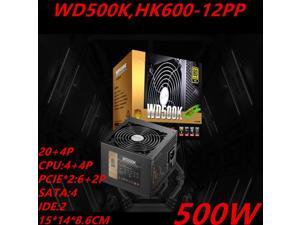 New PSU For Huntkey Brand WD500K ATX RTX2070 RX580 80PLUS Gold Silence Computer Game Power Supply 500W Power Supply HK600-12PP
