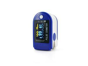 CONTEC CMS50D Pulse Oximeter Fingertip Blood Oxygen Monitor-Dark Blue English Packaging