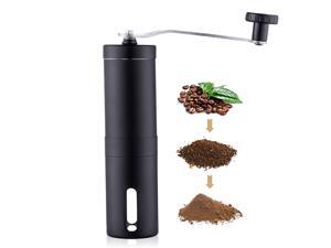 Manual Coffee Grinder with Adjustable Setting - Conical Burr Mill & Brushed Stainless Steel Whole Bean Burr Coffee Grinder for Aeropress, Drip Coffee, Espresso, French Press, Turkish Brew Manual Coffee Grinder with Adjustable Setting - Conical Burr Mill & Brushed Stainless Steel Whole Bean Burr Coffee Grinder for Aeropress, Drip Coffee, Espresso, French Press, Turkish Brew