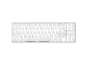 Ajazz K680T Wireless 60% Mechanical Keyboard, Ultra-Compact Bluetooth Keyboard, Reduced 68 Keys Version of Normal Key Layout, 3 Devices Connection