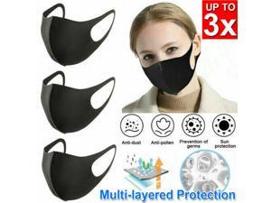 3PCS Outdoor Windproof Anti Dust Daily Earloop Cycling Washable Face Mask Fashion Mouth Cover 3PCS Outdoor Windproof Anti Dust Daily Earloop Cycling Washable Face Mask Fashion Mouth Cover