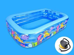 Outdoor Large Inflatable Swimming Paddling pool Garden Family pool Children's Paddling pool Suitable for 5-7 People Send foot Pump Outdoor Large Inflatable Swimming Paddling pool Garden Family pool Children's Paddling pool Suitable for 5-7 People Send foot Pump