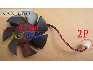 NANILUO Diameter 47mm DF0501012SEE2C 0.05A 2pin Computer Vedio Card VGA Cooler Fan For sapphire HD6450 Graphics card cooling NANILUO Diameter 47mm DF0501012SEE2C 0.05A 2pin Computer Vedio Card VGA Cooler Fan For sapphire HD6450 Graphics card cooling