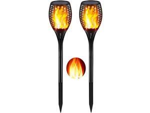 Solar Lights Outdoor Upgraded Dancing Flame Lighting 96 LED Dusk to Dawn Flickering Torches Outdoor Waterproof Garden Solar Lights Outdoor Upgraded Dancing Flame Lighting 96 LED Dusk to Dawn Flickering Torches Outdoor Waterproof Garden