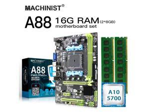 DDR3 FM2//FM2 ASHATA Computer Motherboard CPU Interface Desktop Computer Motherboard for AMD A88 for A10//A8//A6//A4//Athlon Graphics Chip with Battery