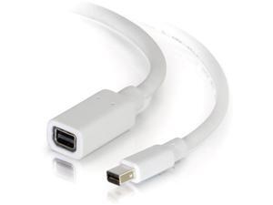 C2G / Cables To Go 54415 Mini DisplayPort Extension Cable M/F, White (10 Feet)