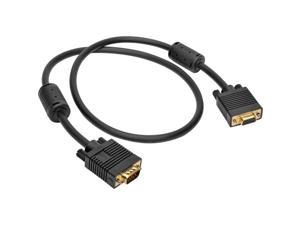 Tripp Lite P500-003 Vga Monitor Extension Cable Coax High Resolution M/F 1080P 3Ft 3 - Vga Extension Cable - Hd-15 (Vga) (M) To Hd-15 (Vga) (F) - 3 Ft - Molded, Thumbscrews - Black