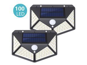 2 PCS Solar Lights Outdoor 100 LED, SUNZOS 1800 mAh Super Bright Solar Security Light Motion Sensor, 270°Wide Angle, IP65 Waterproof Solar Powered Lights for Garden, Yard, Walkway and Outside 2 PCS Solar Lights Outdoor 100 LED, SUNZOS 1800 mAh Super Bright Solar Security Light Motion Sensor, 270°Wide Angle, IP65 Waterproof Solar Powered Lights for Garden, Yard, Walkway and Outside