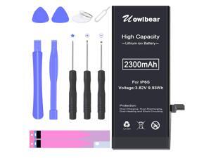 uowlbear 2300mAh Battery for iPhone 6s A1688 A1633 A1700 with Complete Replacement Kits and 2 Set Adhesive Strips - High Capacity uowlbear 2300mAh Battery for iPhone 6s A1688 A1633 A1700 with Complete Replacement Kits and 2 Set Adhesive Strips - High Capacity