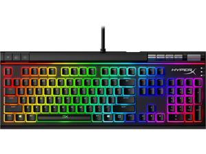 HyperX Alloy Elite 2 Mechanical Gaming Keyboard, Software-Controlled Light & Macro Customization, ABS Pudding Keycaps, Media Controls, RGB LED Backlit - Linear Switch, HyperX Red