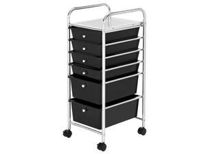 Black 6-Drawer Organizer Cart Black 6-Drawer Organizer Cart