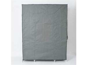 5-Layer 12-Compartment Non-woven Fabric Wardrobe Portable Closet Gray (133x46x170cm) 5-Layer 12-Compartment Non-woven Fabric Wardrobe Portable Closet Gray (133x46x170cm)