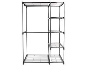 Portable Practical Five-tier Wardrobe without Cloth Cover Black Portable Practical Five-tier Wardrobe without Cloth Cover Black
