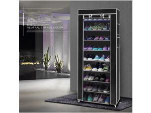100cm Ultra Large Capacity 10 Layers Non-woven Fabrics & Steel Shoe Rack Gray 100cm Ultra Large Capacity 10 Layers Non-woven Fabrics & Steel Shoe Rack Gray