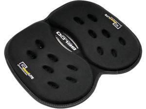 G Seat LITE Travel Gel &Foam Cushion | Back Pain, Sciatica & Pressure Relief | Relieves Tailbone Discomfort, Promotes Healthy Posture| Ergonomic Comfort | Car, Airplane and Travel Comfort  (Black)