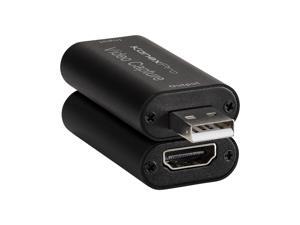 KanexPro 1080p USB 2.0 Gaming Capture Dongle for Xbox, Playstation 4, Computer Gaming, Streaming, Capture, and Sharing KanexPro 1080p USB 2.0 Gaming Capture Dongle for Xbox, Playstation 4, Computer Gaming, Streaming, Capture, and Sharing