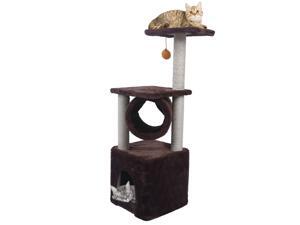 Cat Tree Condo Furniture Kitten Activity Tower Pet Kitty Play House with Scratching Posts Perches Hammock Cat Tree Condo Furniture Kitten Activity Tower Pet Kitty Play House with Scratching Posts Perches Hammock