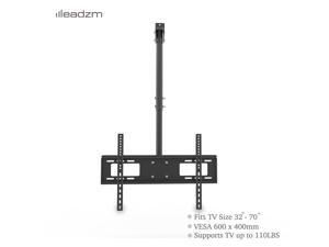 LEADZM TMC-7006 Ceiling Mount TV Wall Bracket Roof Rack Pole Retractable For 32"-70" Flat Screen