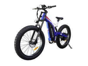 AOSTIRMOTOR S171500W Electric Bike with 1500W Motor 26  4 Fat Tire 48V 20AH Removable Lithium Battery Shimano 7Speed Dual Shock Absorber for Adults Up To 30MPH