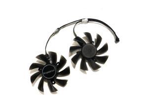 2pcs/set RX-570/580 AORUS GPU Cooler Cooling Fan For GIGABYTE RX 580 RX570 AORUS Grahics Card VGA Replacement