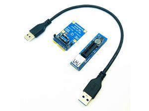 PCIE Riser Cable Mini PCIE to PCI-E X1 Riser Card PCI Express X1 Port Adapter SATA Power PCIE Extender 30cm USB Extension Cable PCIE Riser Cable Mini PCIE to PCI-E X1 Riser Card PCI Express X1 Port Adapter SATA Power PCIE Extender 30cm USB Extension Cable
