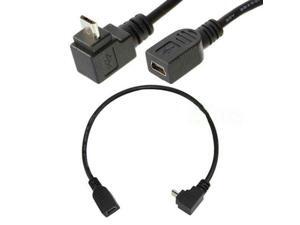 USB 2.0 Mini B 5-Pin female to MicroUP angle male Adapter cable 0.25M,As picture USB 2.0 Mini B 5-Pin female to MicroUP angle male Adapter cable 0.25M,As picture