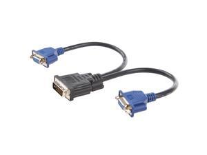 DVI Male To Dual VGA Female Splitter Cable 0.25m,As picture DVI Male To Dual VGA Female Splitter Cable 0.25m,As picture