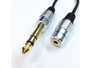 6.35mm Plug to 3.5mm Socket Headphone Extension Cable,As picture 6.35mm Plug to 3.5mm Socket Headphone Extension Cable,As picture