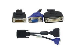 DVI 59 Pins Male to 2 VGA Female Adapter Splitter Cable for High End Video Card 0.2m,As picture DVI 59 Pins Male to 2 VGA Female Adapter Splitter Cable for High End Video Card 0.2m,As picture