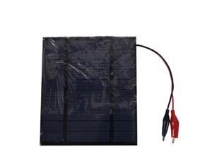 Solar Panel 2.5W 5V Solar Cell Polycrystalline Solar Panel Crocodile Clip For Charging 3.7V Battery Solar Charger black,black Solar Panel 2.5W 5V Solar Cell Polycrystalline Solar Panel Crocodile Clip For Charging 3.7V Battery Solar Charger black,black