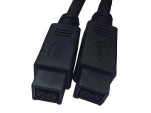 Black IEEE 1394 Firewire 800 to Firewire 800 Cable, 9 Pin/9Pin Male / Male 15FT,As picture Black IEEE 1394 Firewire 800 to Firewire 800 Cable, 9 Pin/9Pin Male / Male 15FT,As picture
